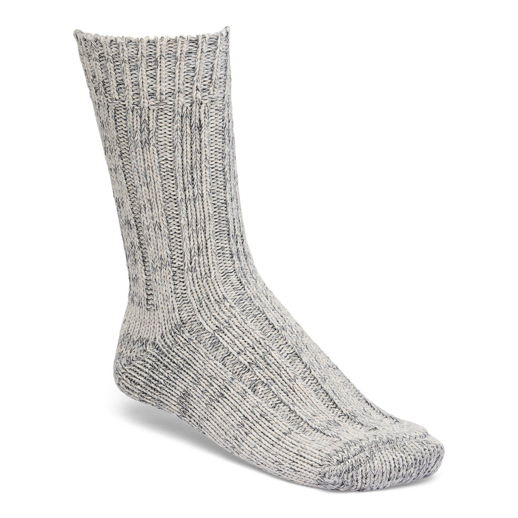 Naples Midnight & Cotton Twist Light Gray Sock
