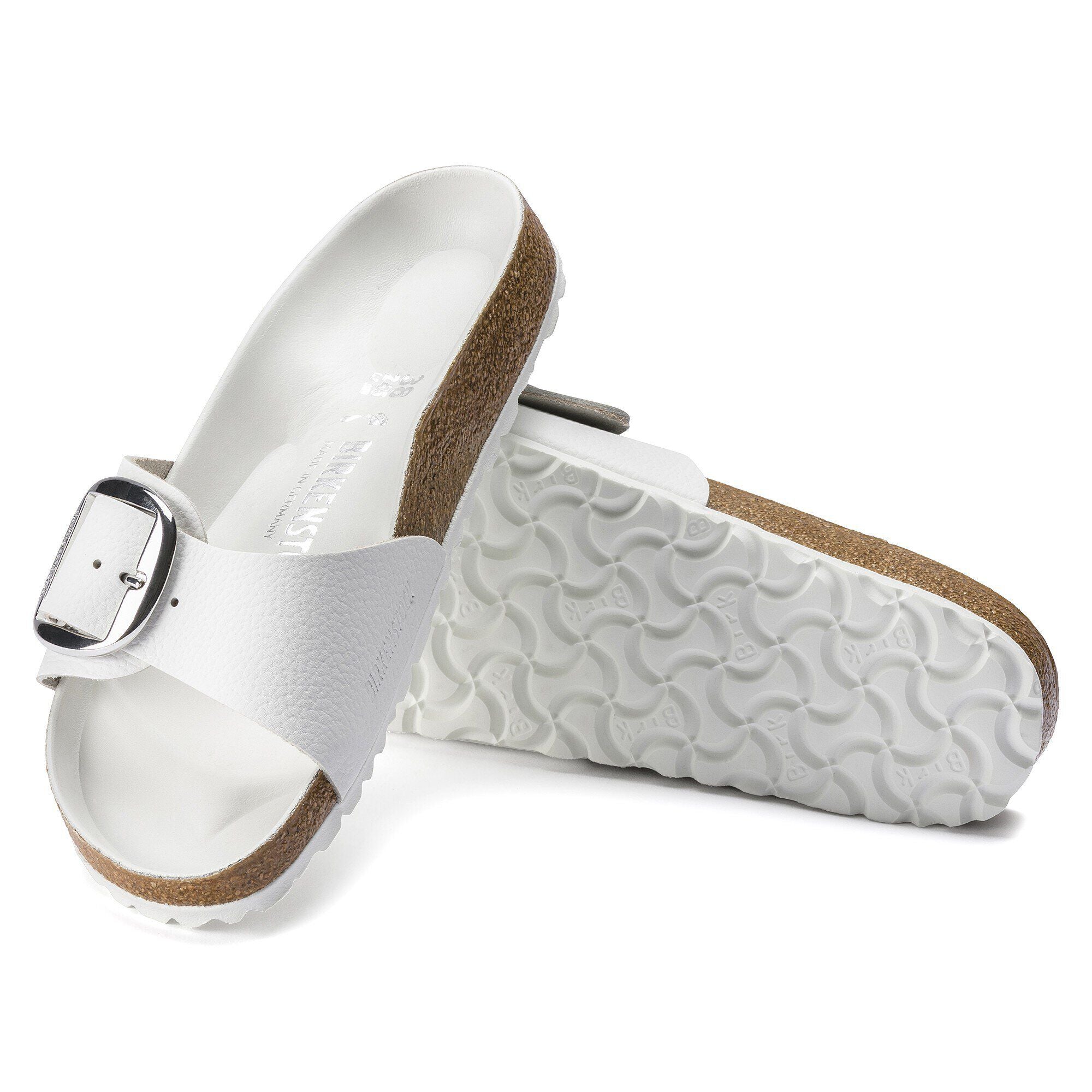 Madrid Big Buckle Natural Leather