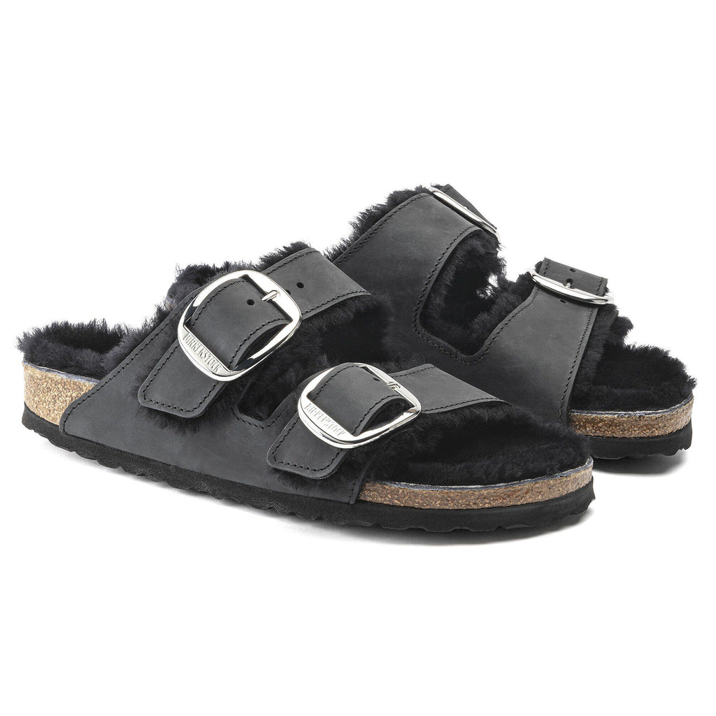 Arizona Big Buckle Shearling Natural Leather Oiled