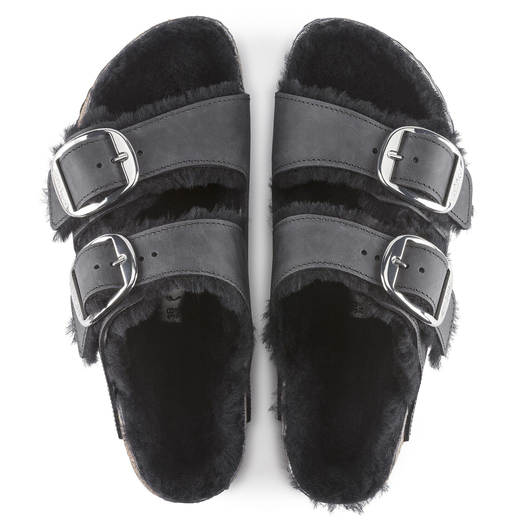 Arizona Big Buckle Shearling Natural Leather Oiled