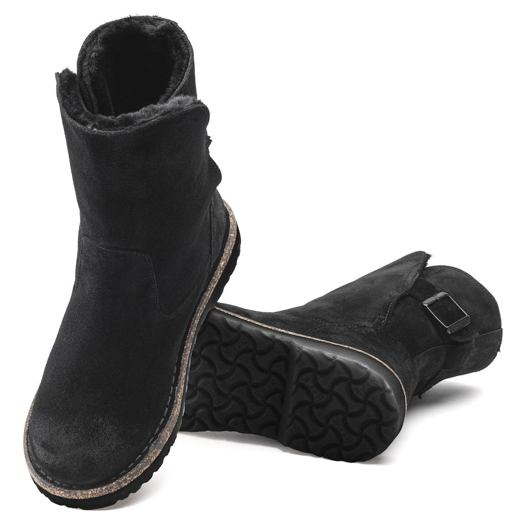 Uppsala Shearling Suede Leather Black