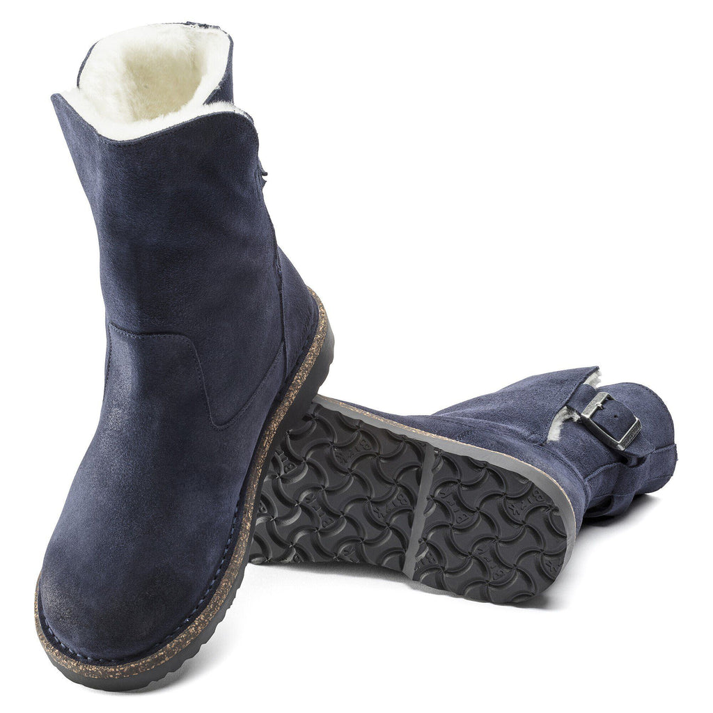Uppsala Shearling Suede Leather Navy