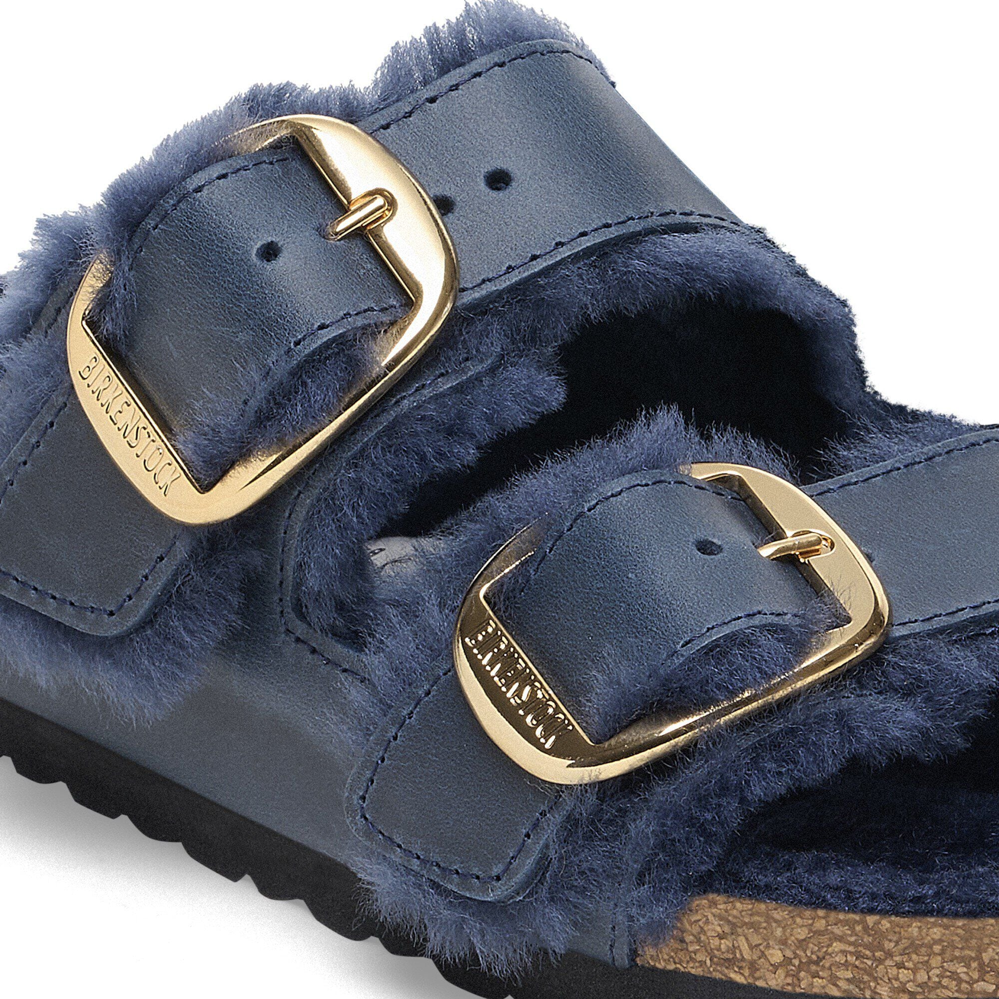 Arizona Big Buckle Shearling Natural Leather Oiled