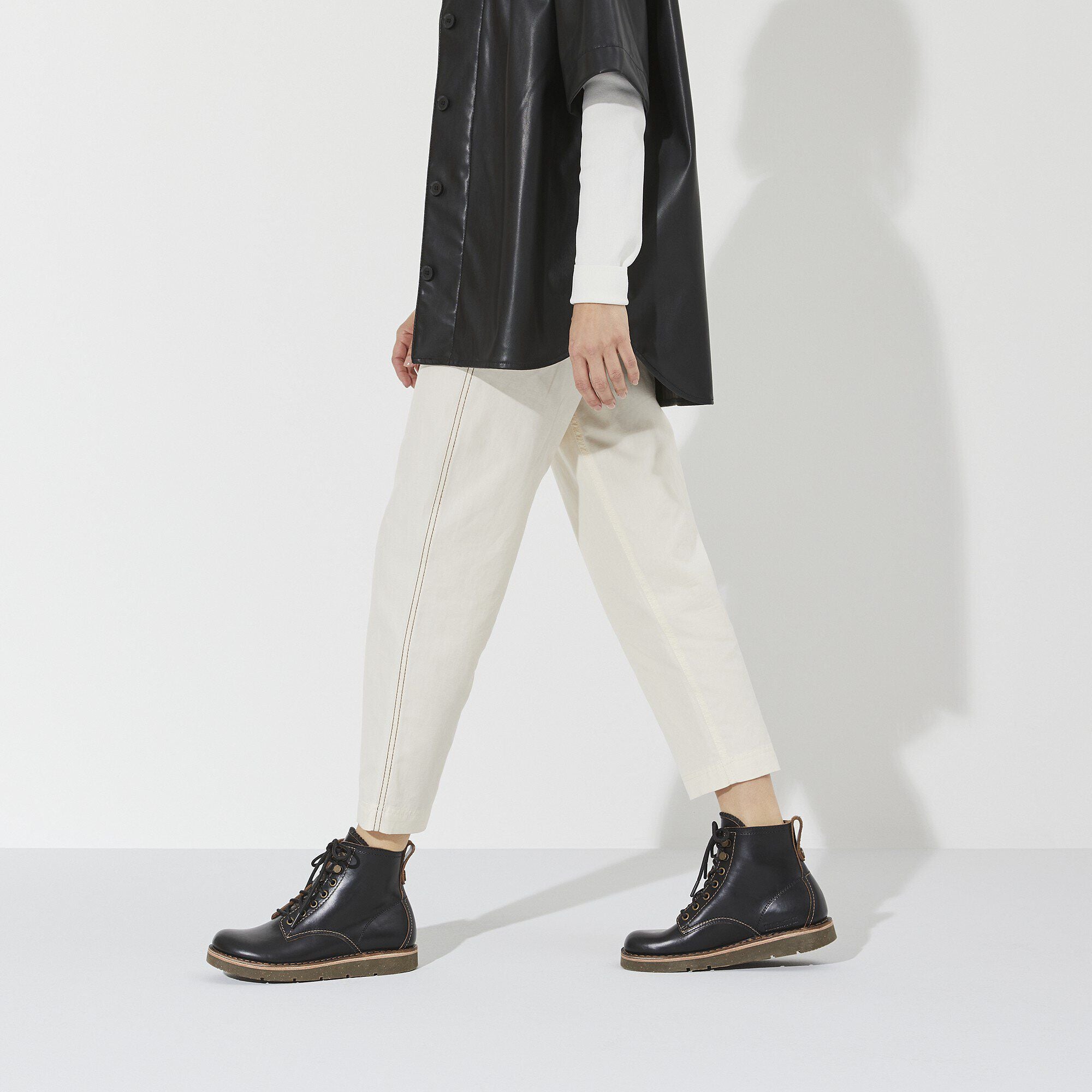 Birmingham Lace Women Natural Leather Oiled