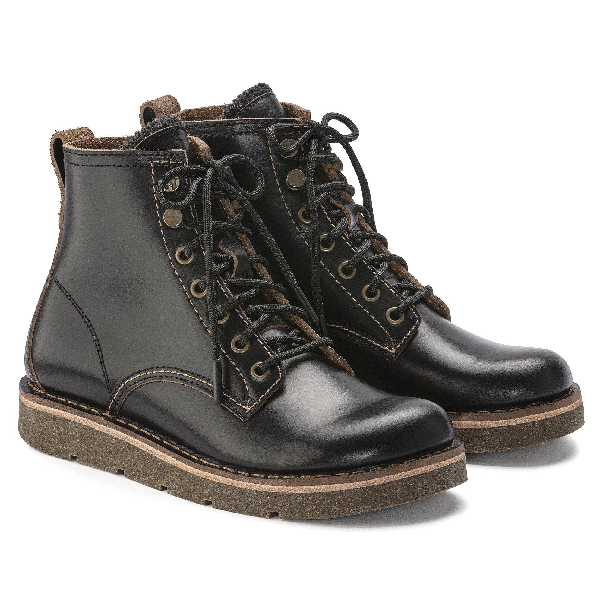 Birmingham Lace Men Natural Leather Oiled