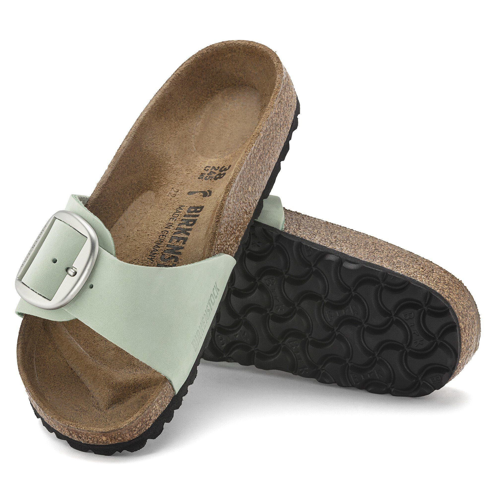 Madrid Big Buckle Nubuck Leather