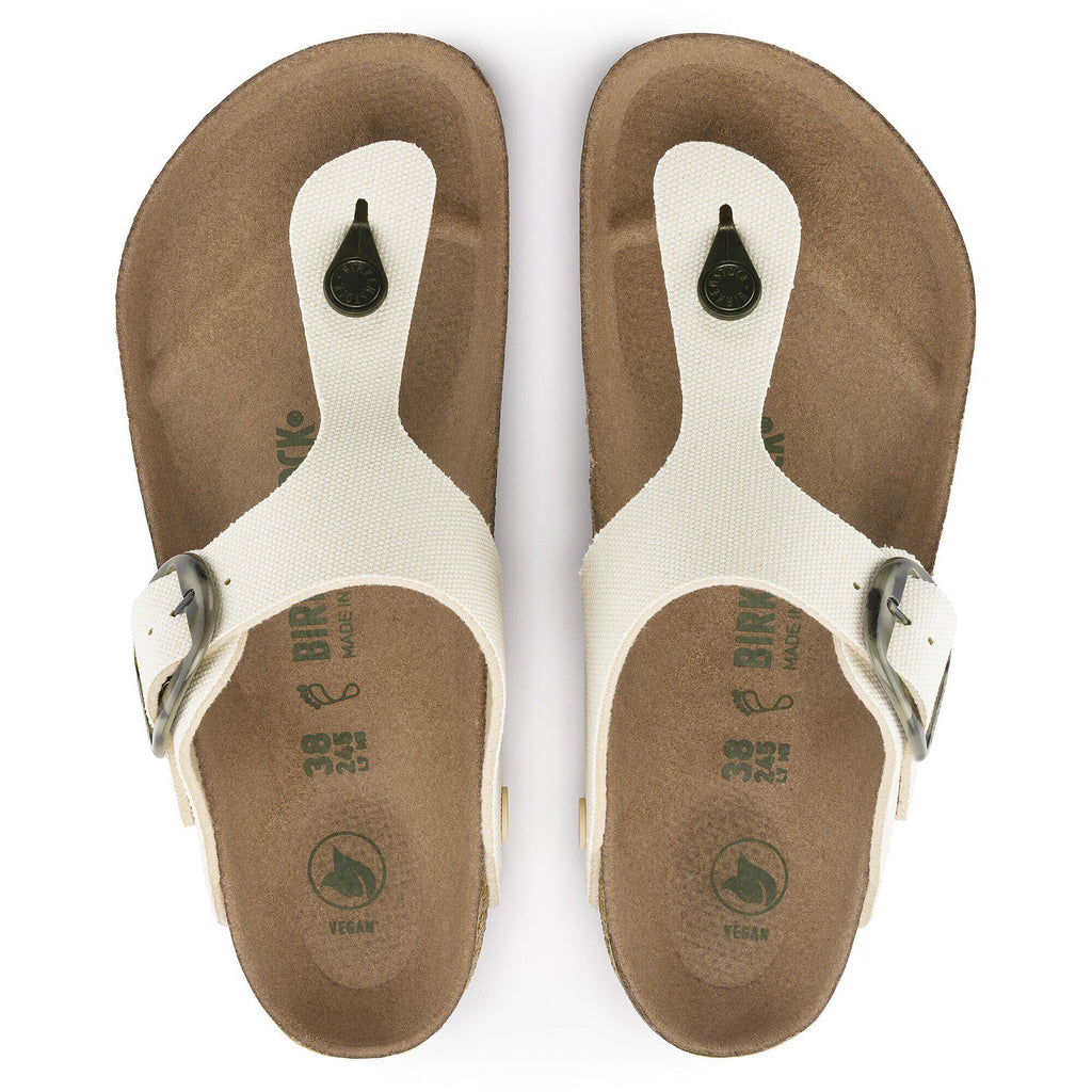Gizeh Vegan Big Buckle Textile Eggshell