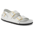 Milano Embossed Leather Emboss white