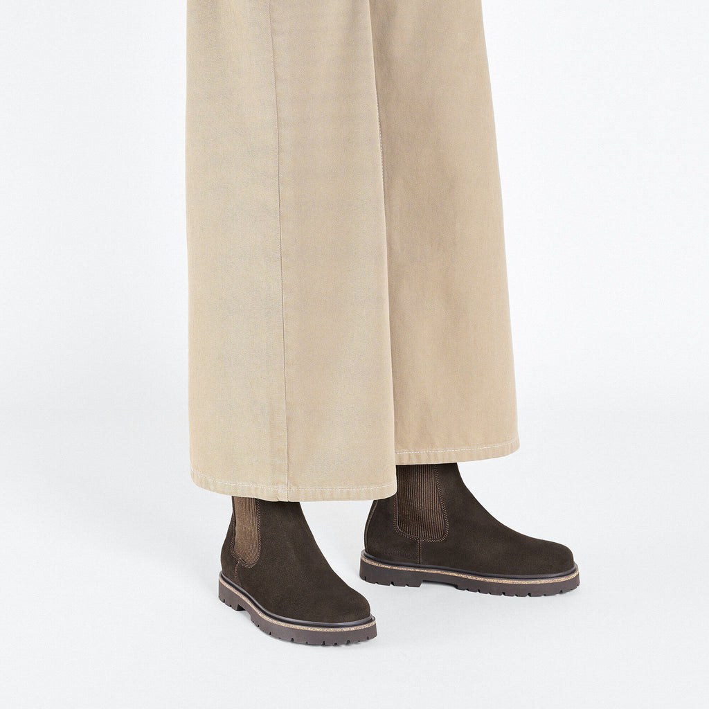 Highwood Slip On Women Suede Leather Mocha