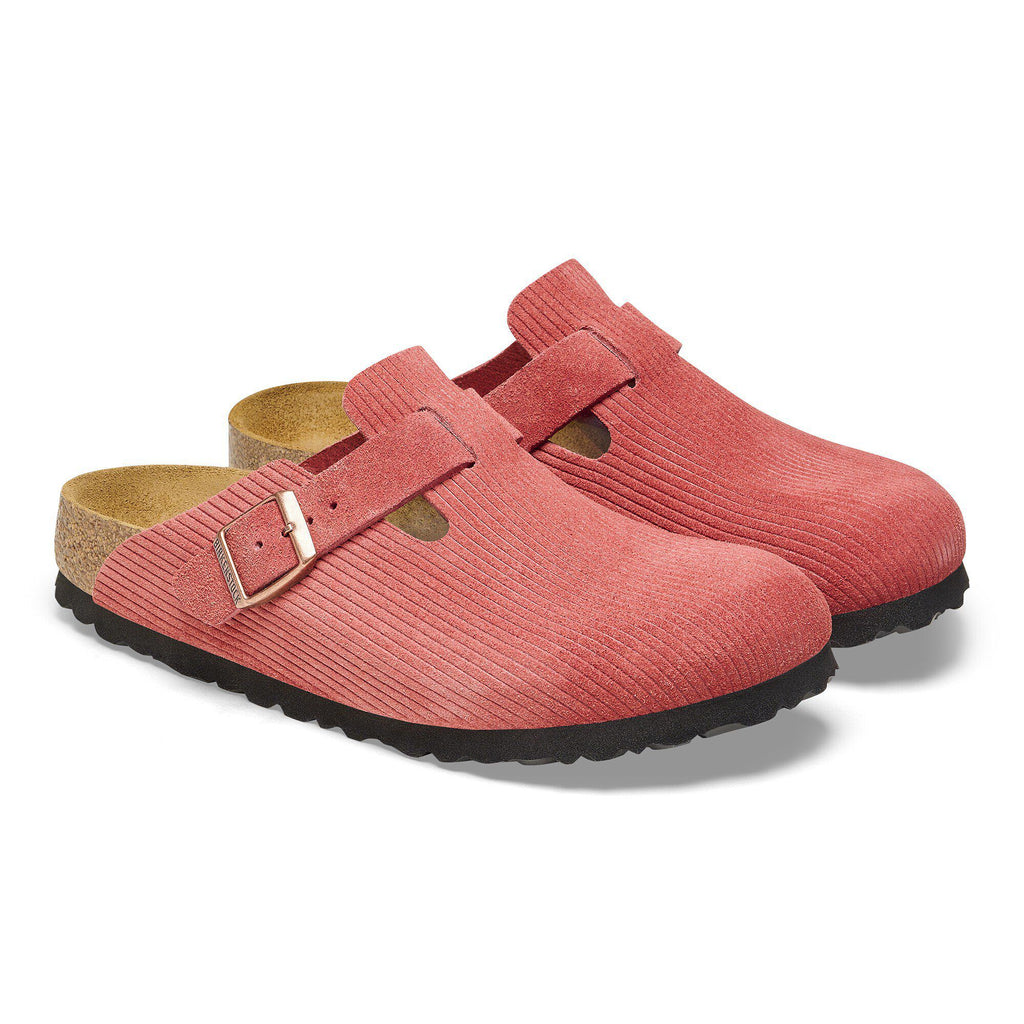 Boston Suede Embossed Corduroy Sienna Red