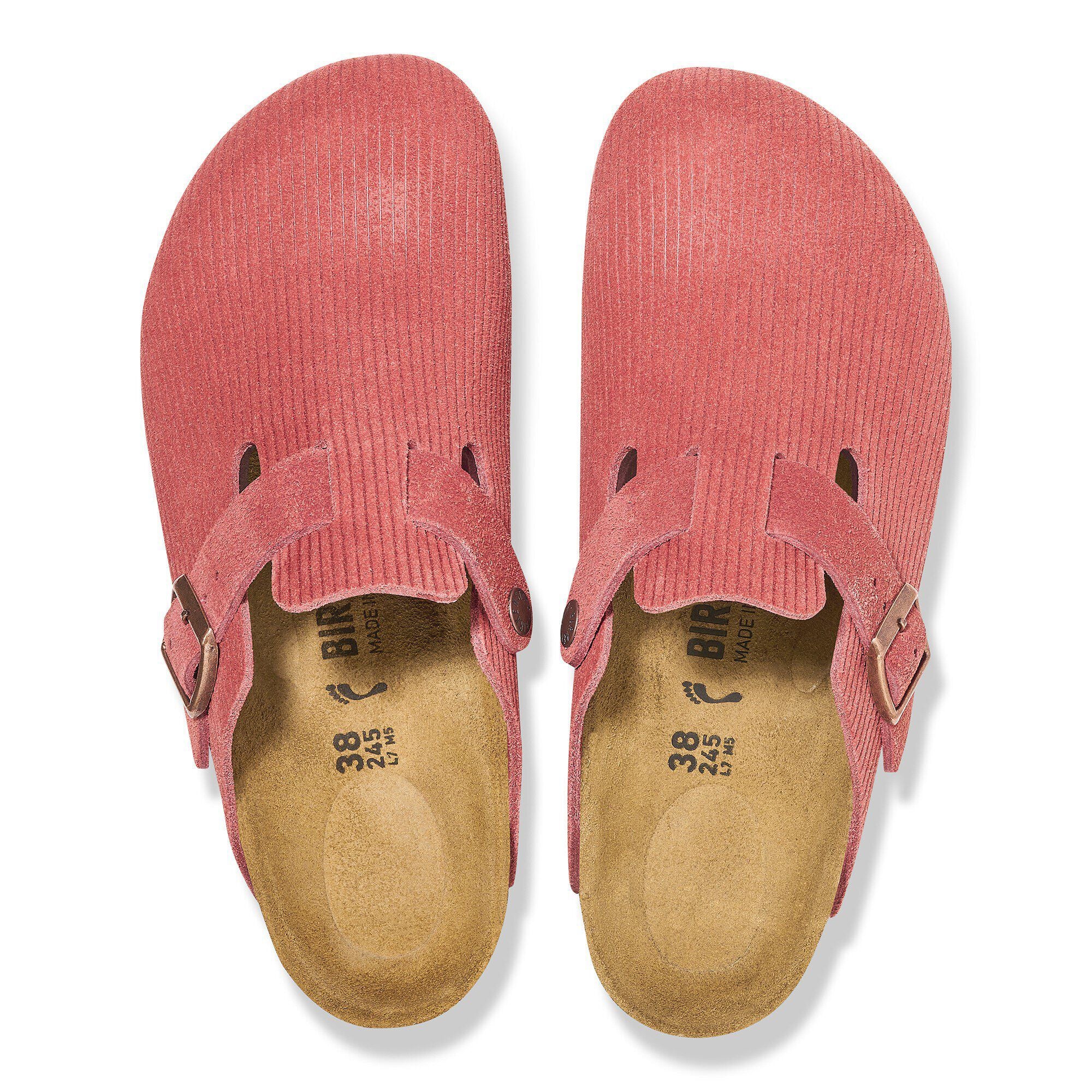 Boston Suede Embossed Corduroy Sienna Red