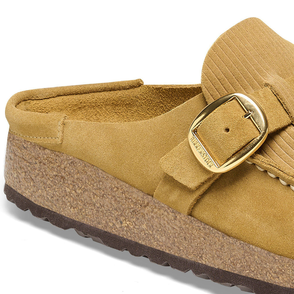 Buckley Suede Embossed Corduroy Cork Brown
