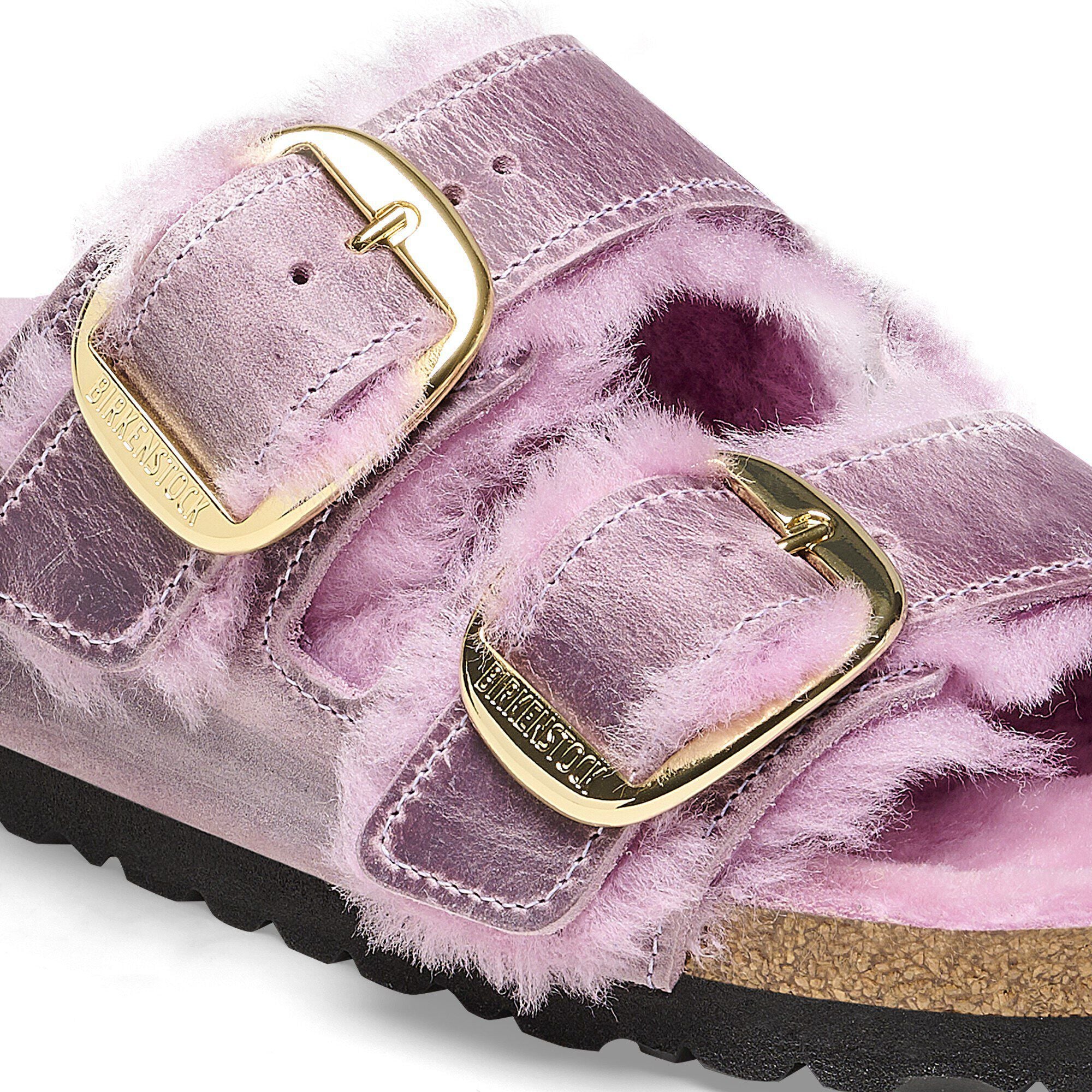 Arizona Big Buckle Shearling Natural Leather Oiled