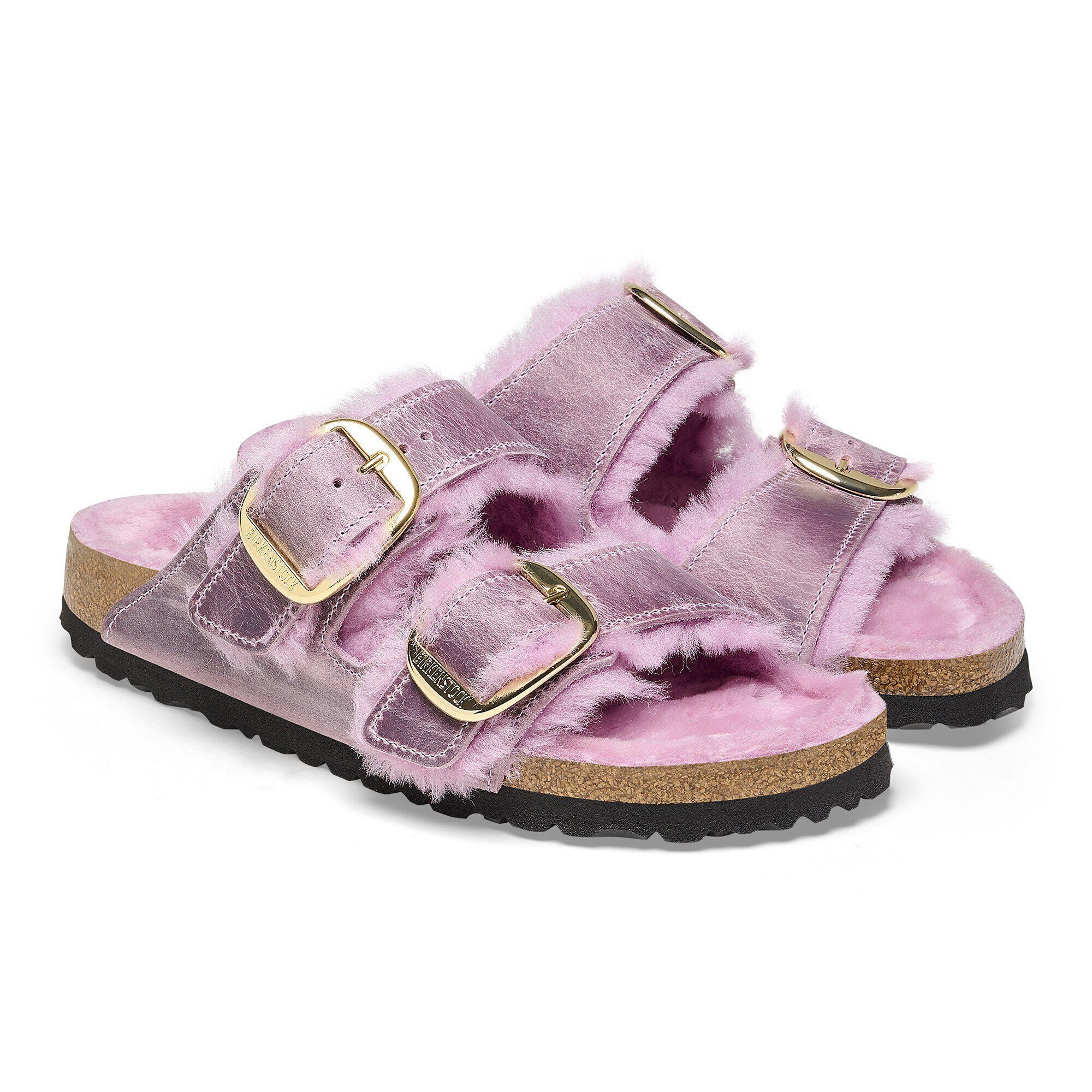 Arizona Big Buckle Shearling Natural Leather Oiled