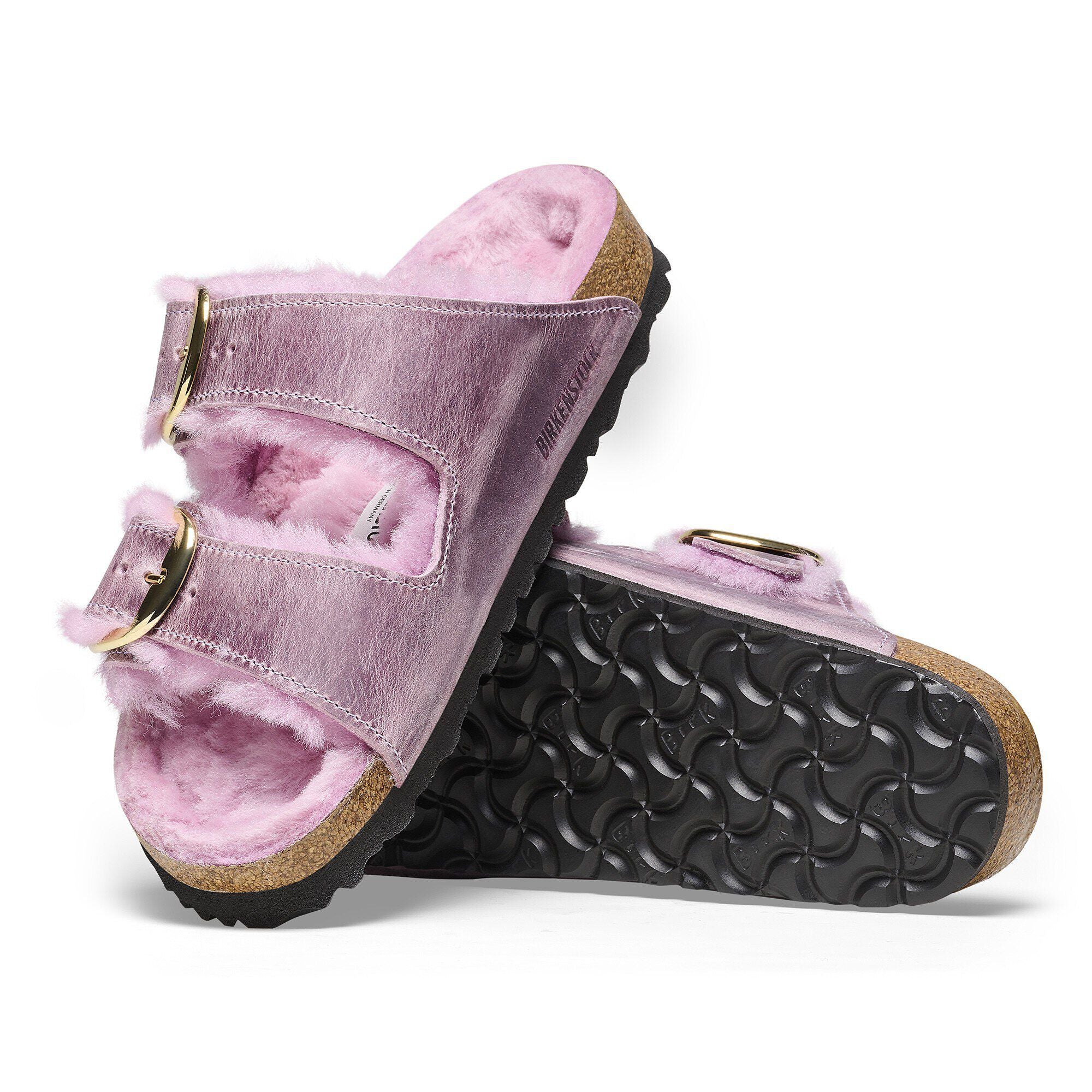 Arizona Big Buckle Shearling Natural Leather Oiled