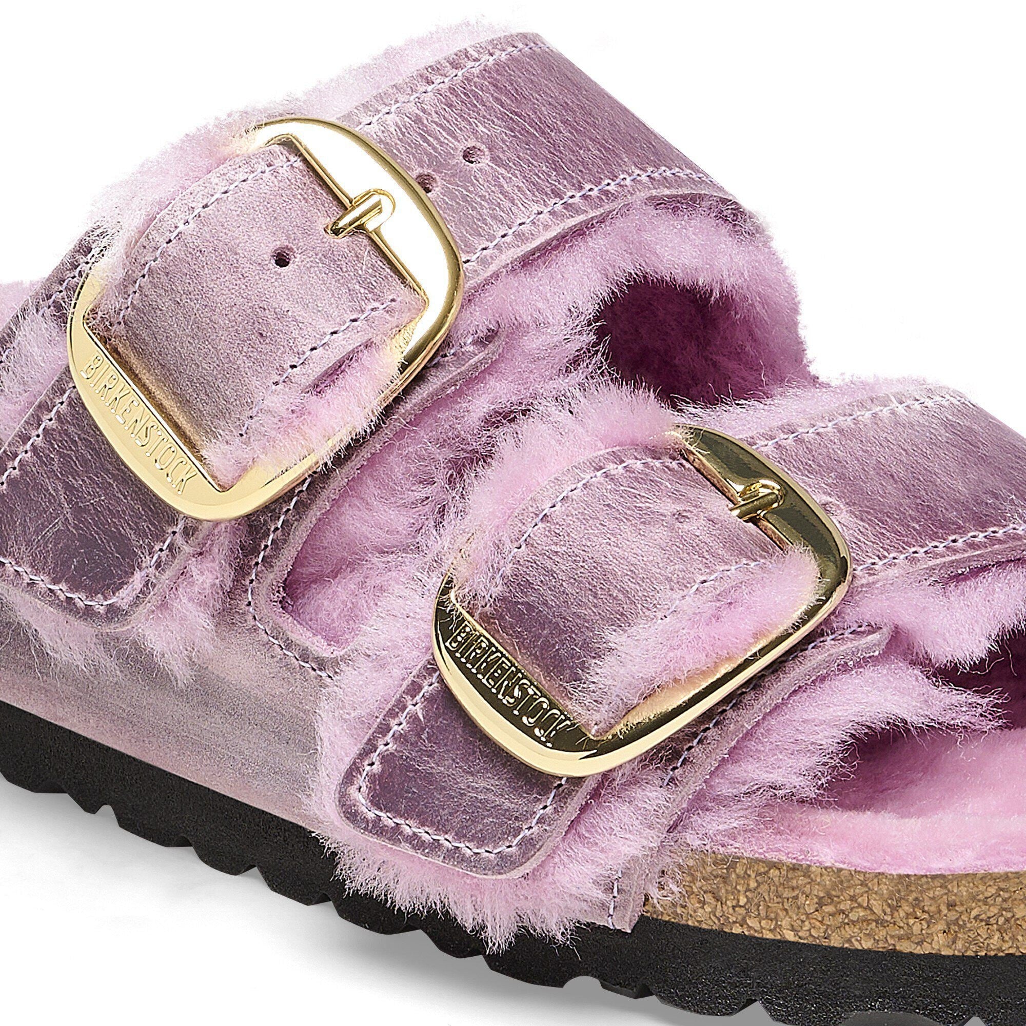 Arizona Big Buckle Shearling Natural Leather Oiled
