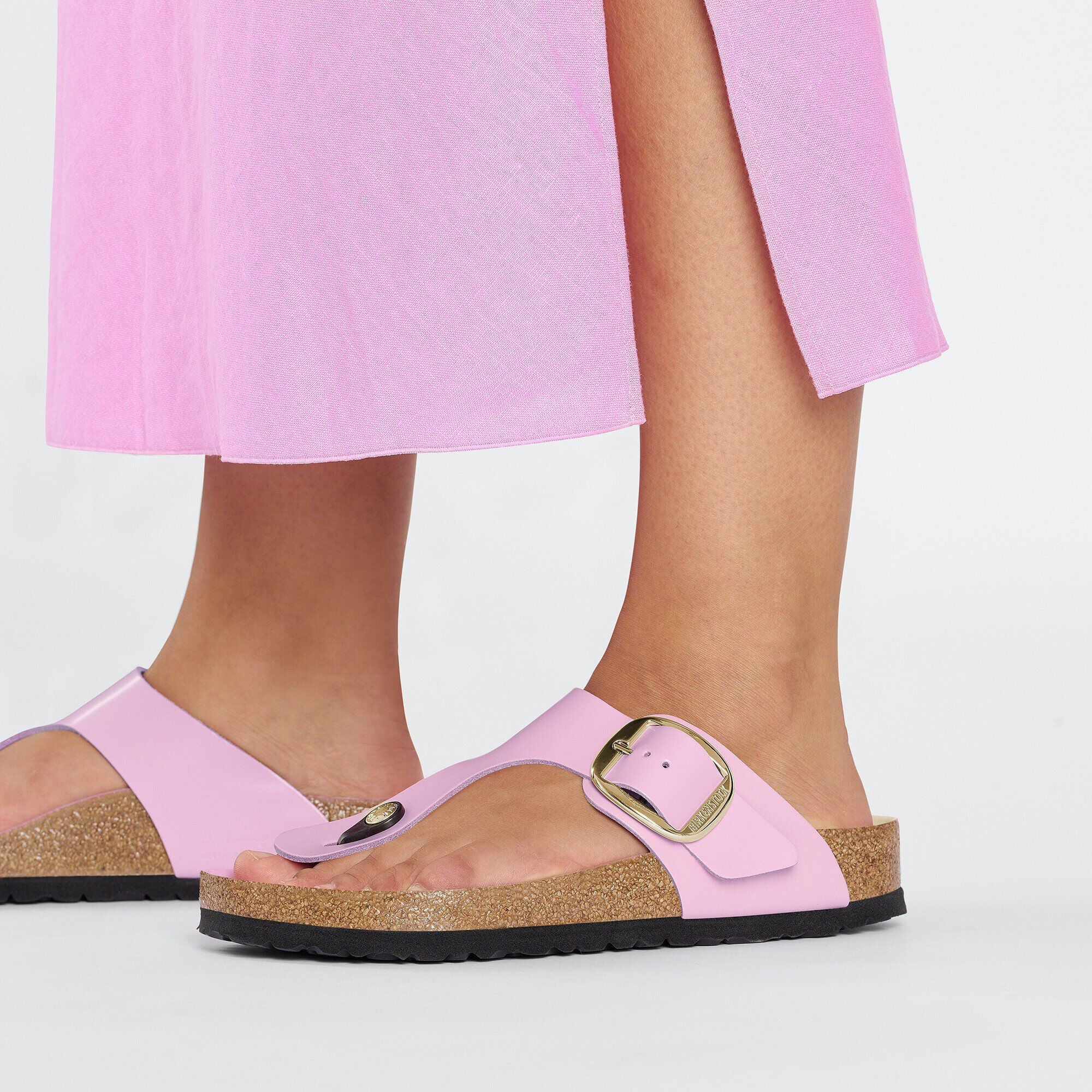 Gizeh Big Buckle Natural Leather Patent