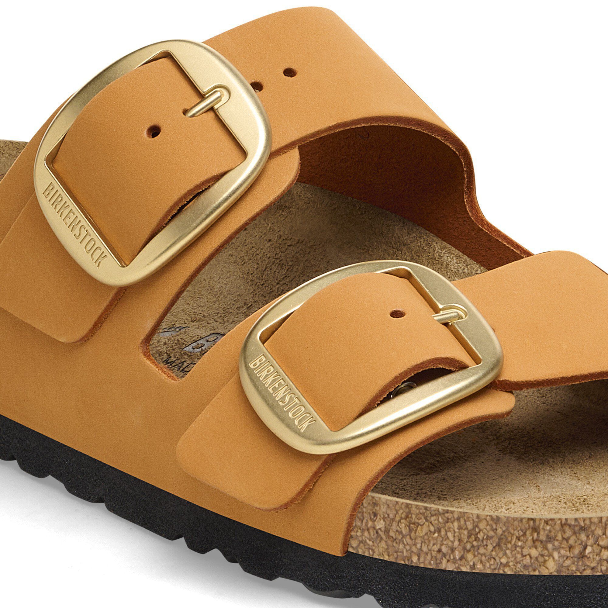 Arizona Big Buckle Nubuck Leather Burnt Orange