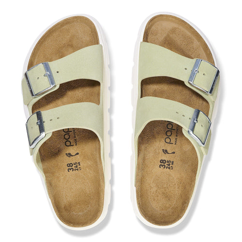 Arizona Chunky Suede Leather Faded Lime