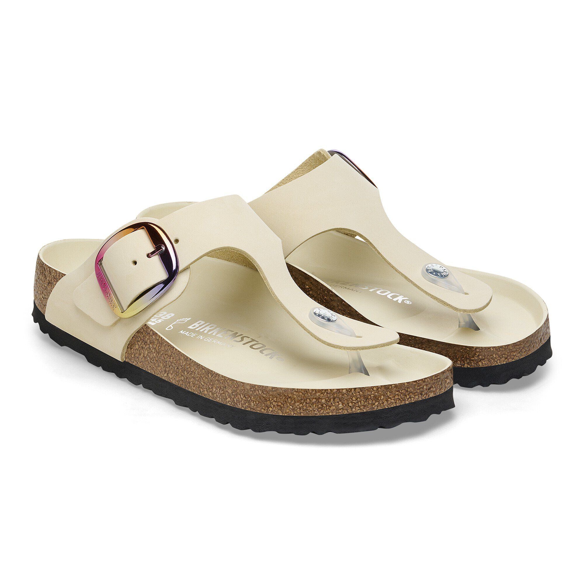 Gizeh Big Buckle Natural Leather Nubuck
