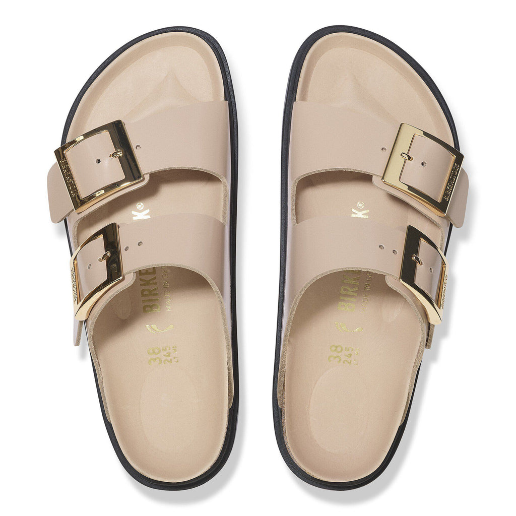 Arizona Droplet Buckle Natural Leather Patent
