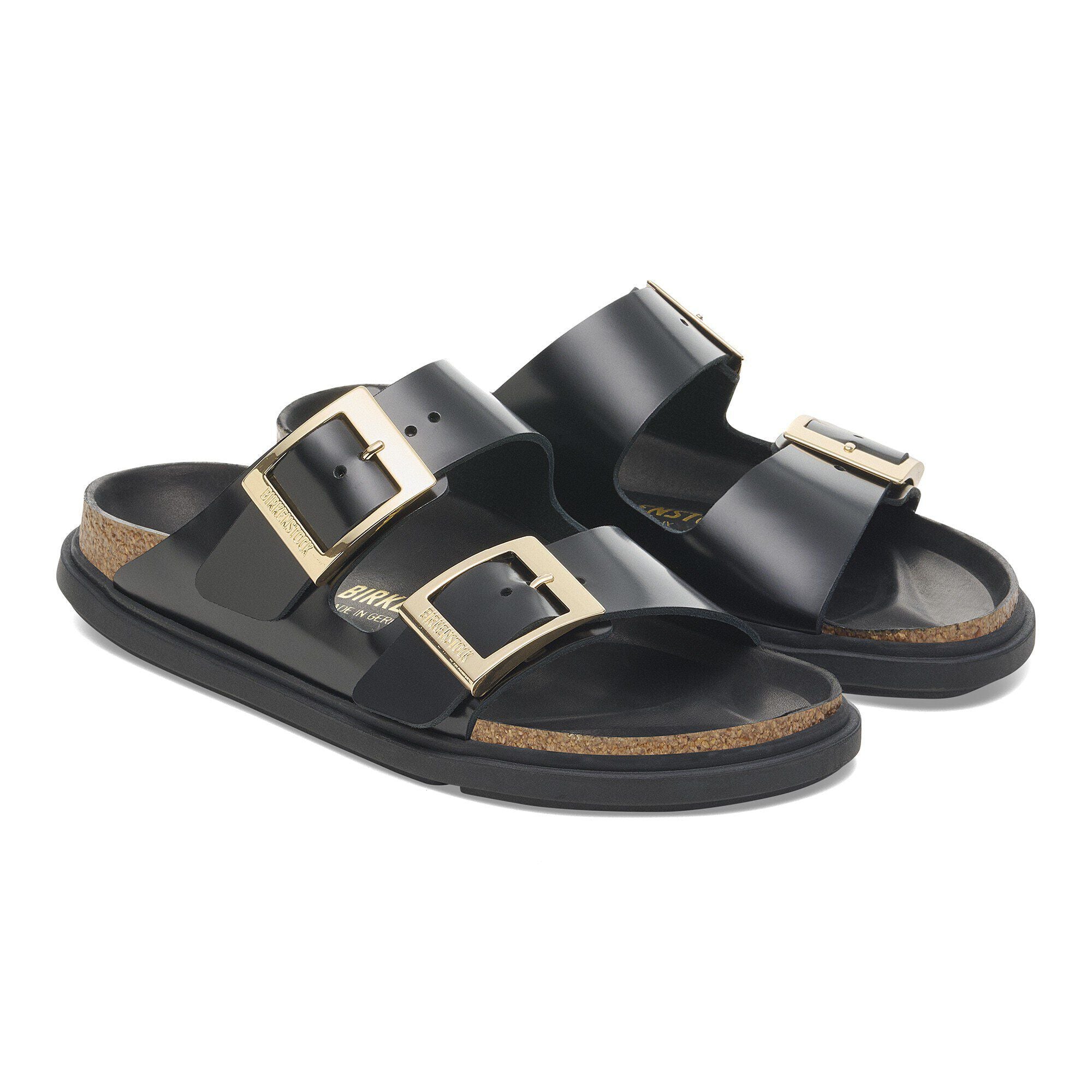 Arizona Droplet Buckle Natural Leather Patent