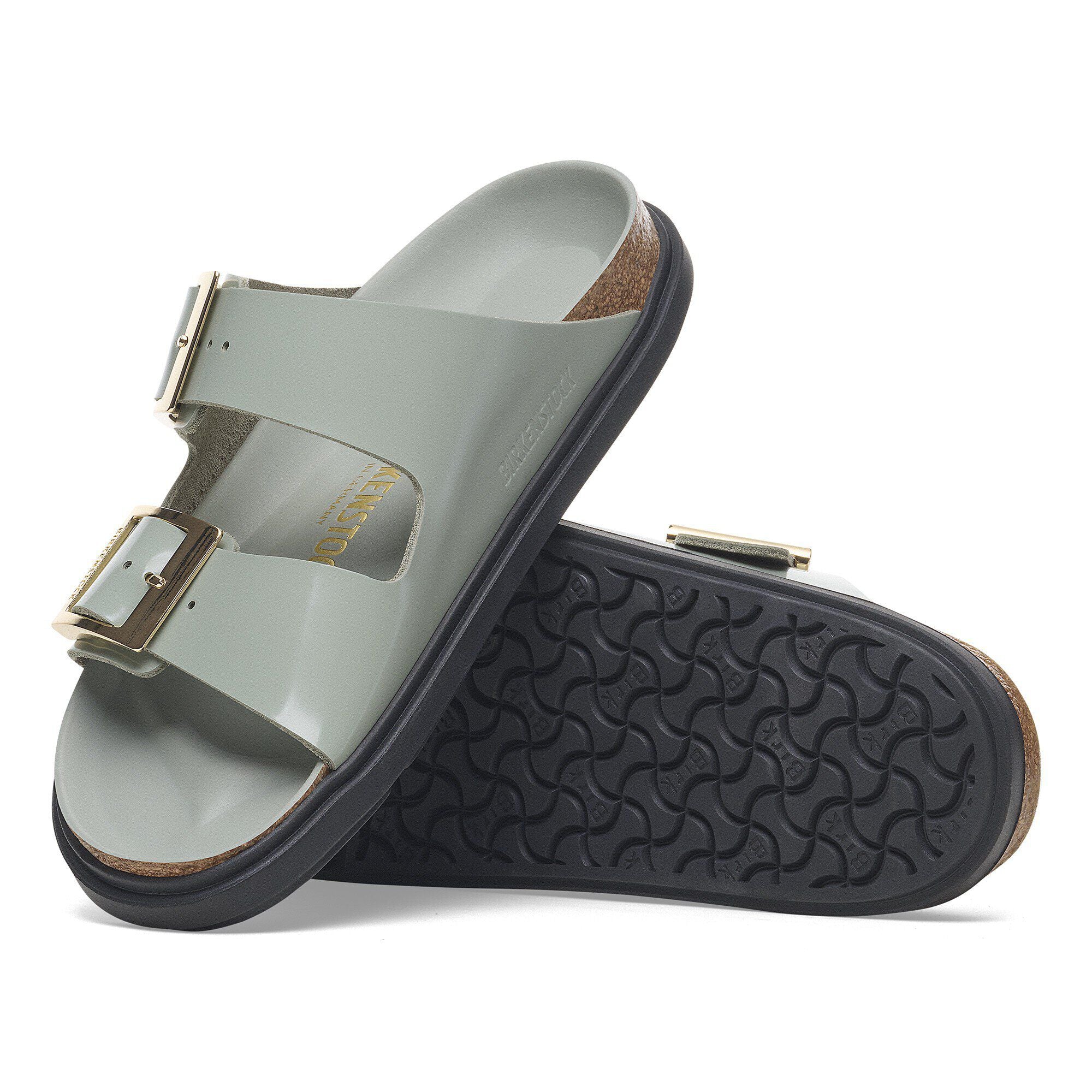 Arizona Droplet Buckle Natural Leather Patent