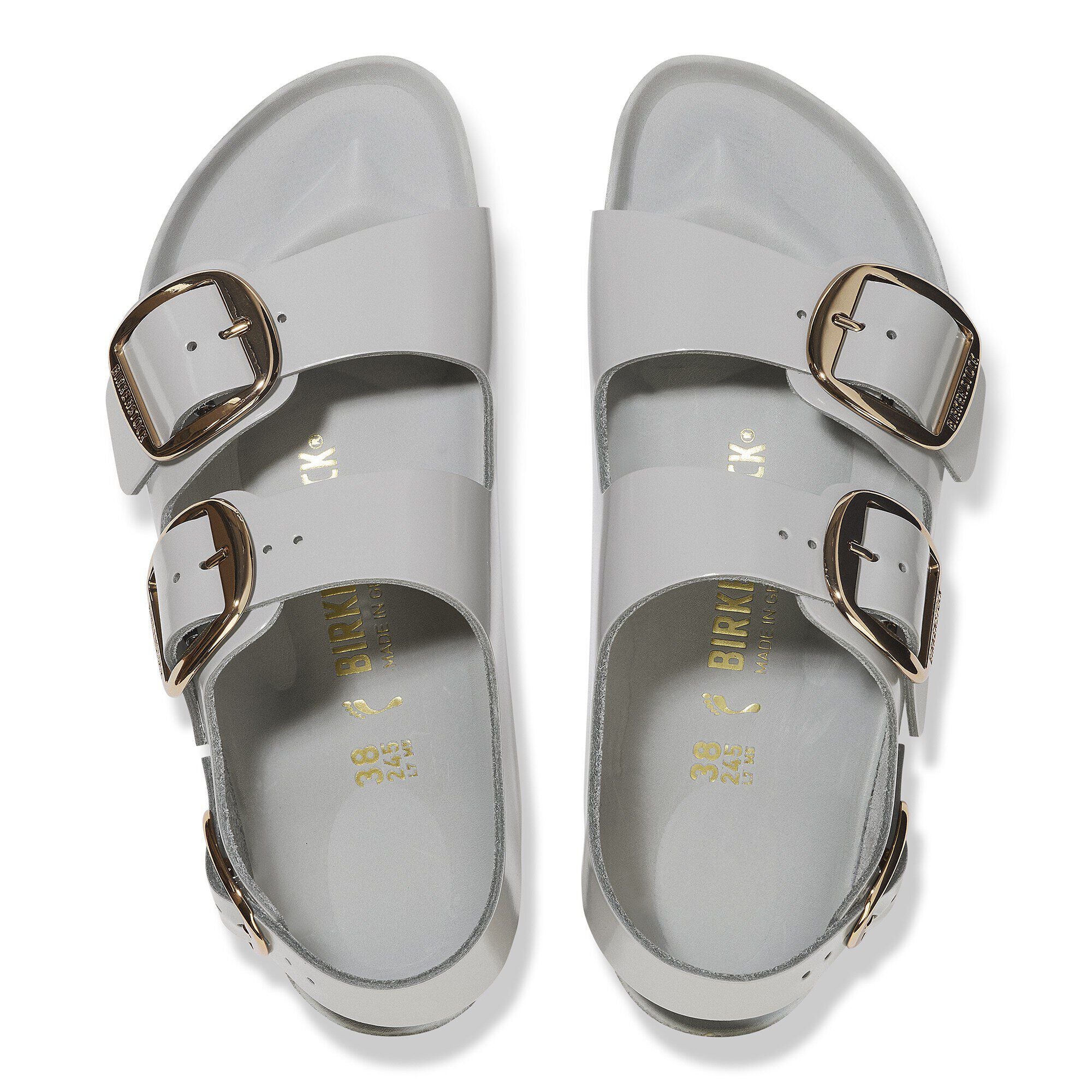Milano Big Buckle Natural Leather Patent