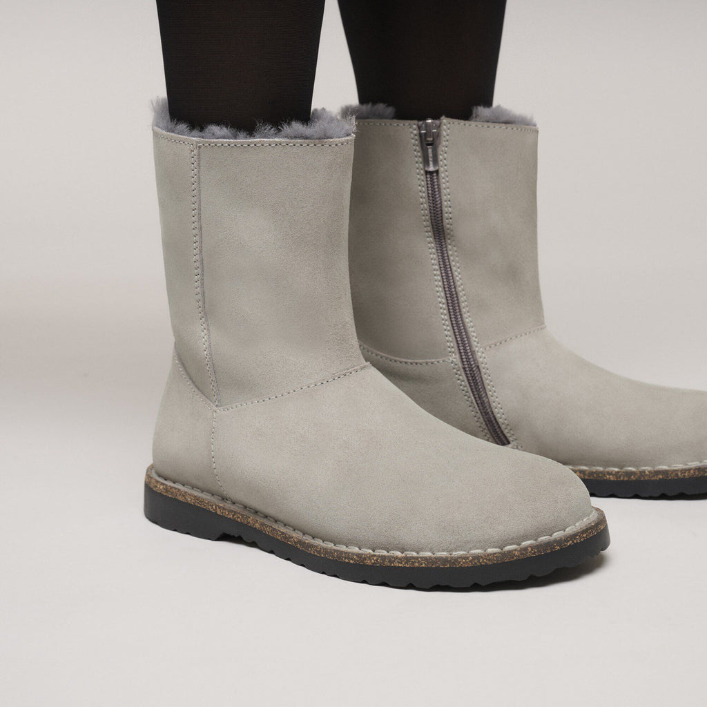 Uppsala Zip Shearling Suede Leather