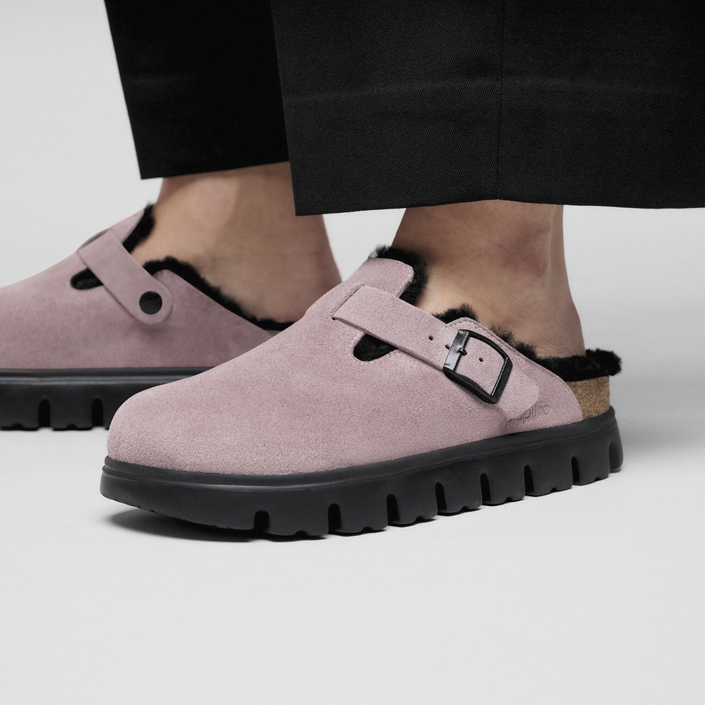 Boston PAP Chunky Shearling Suede Leather