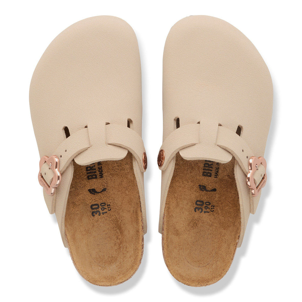 Boston Flower Buckle Kids Birko-Flor Nubuck