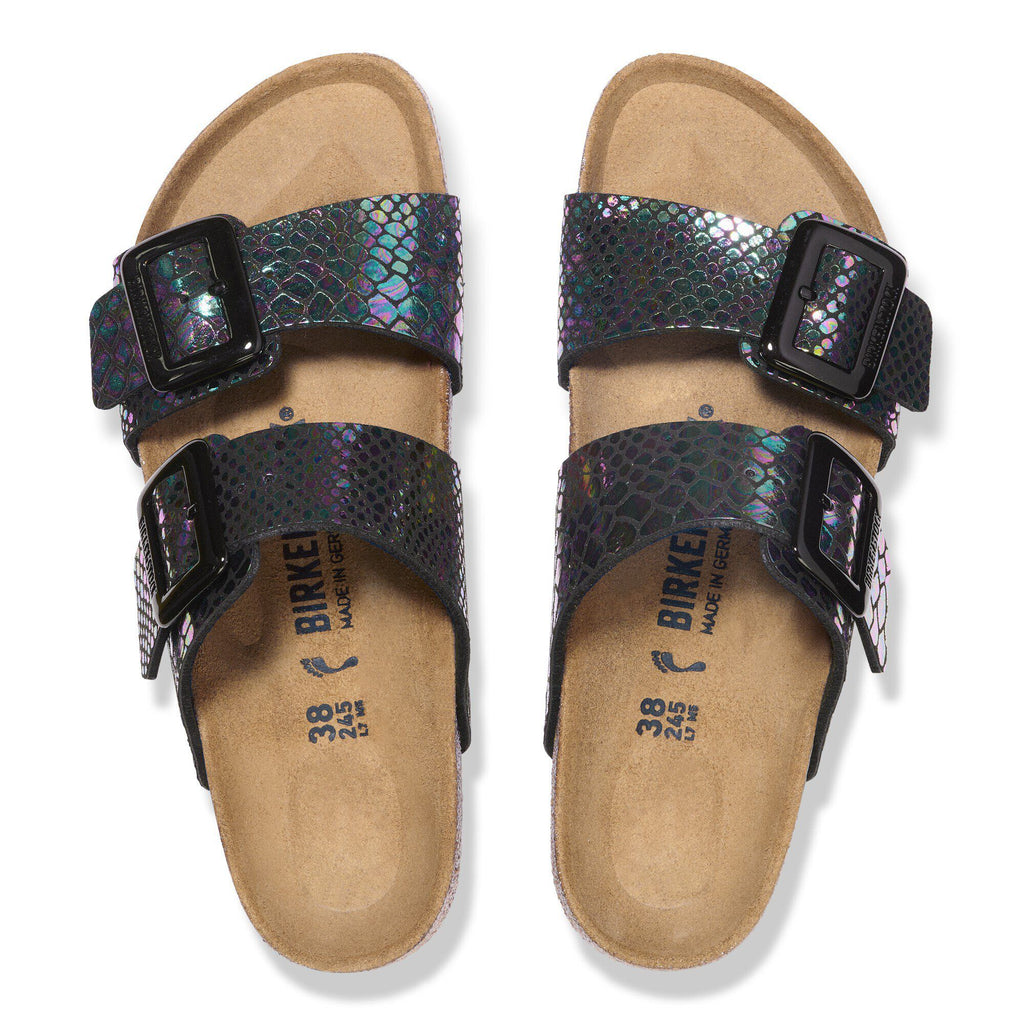 Sydney Luxe Buckle Synthetics Shiny Snake Black