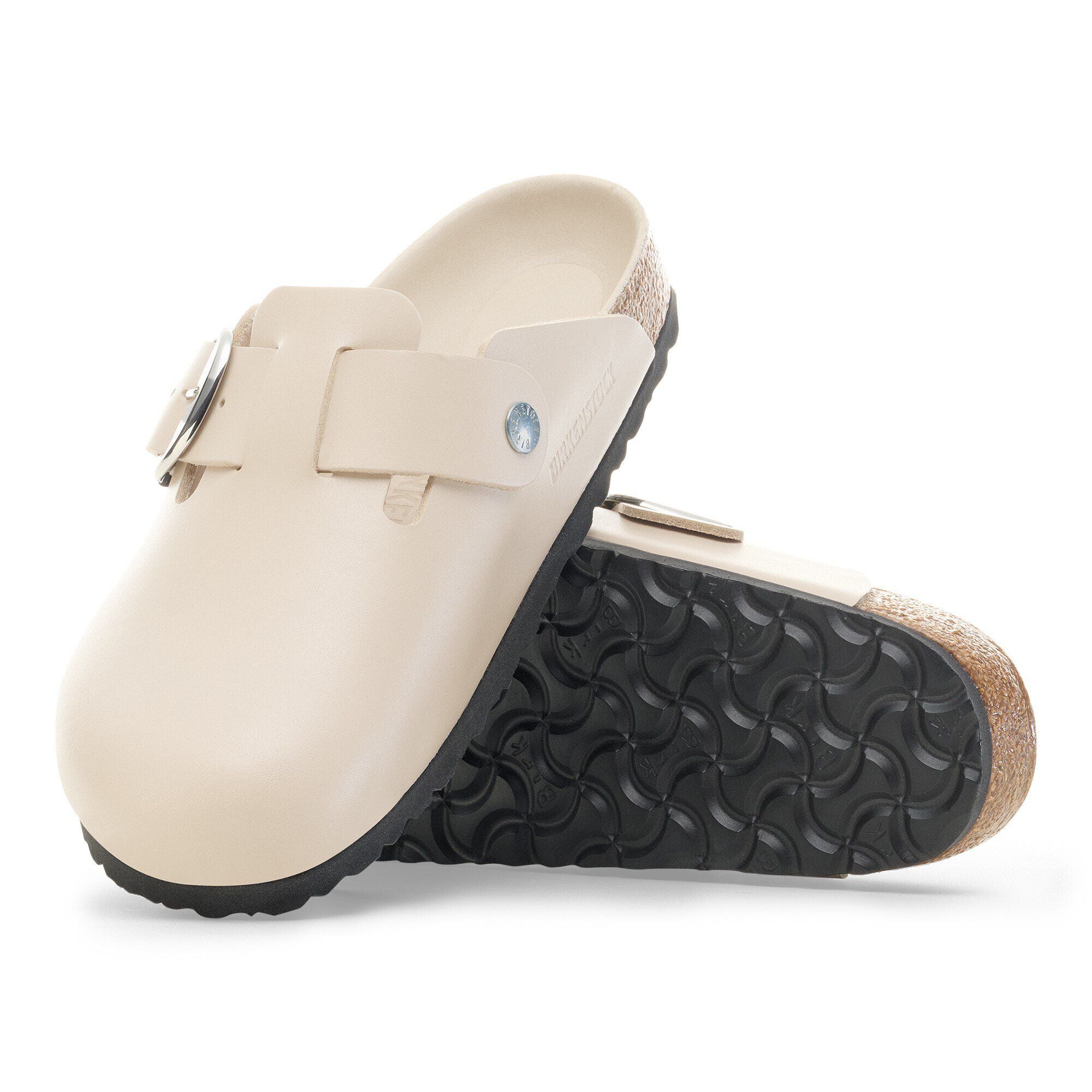 Boston Big Buckle Natural Leather