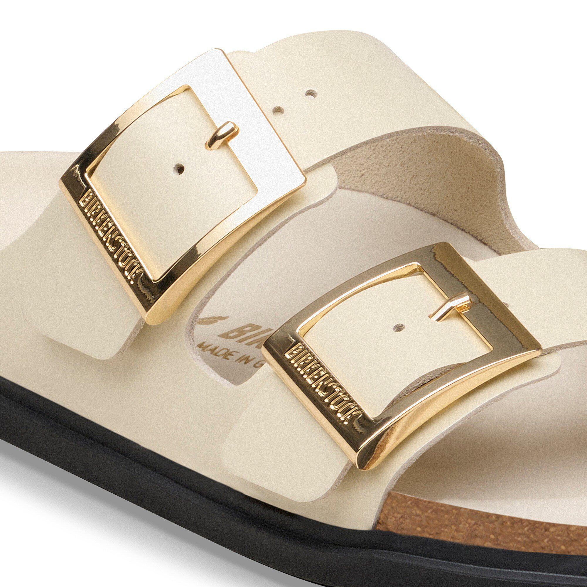 Arizona Droplet Buckle Natural Leather Patent