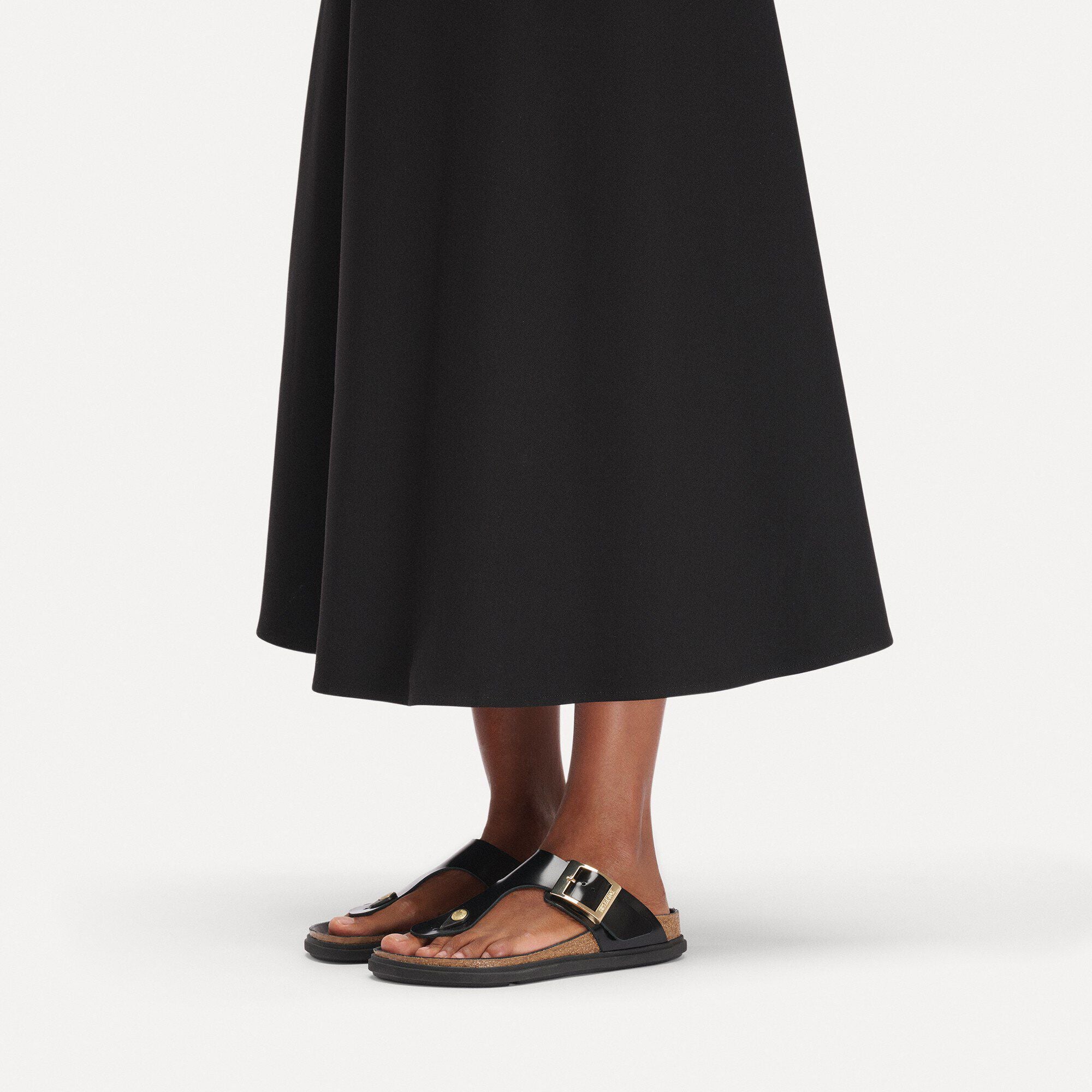 Gizeh Droplet Buckle Natural Leather Patent