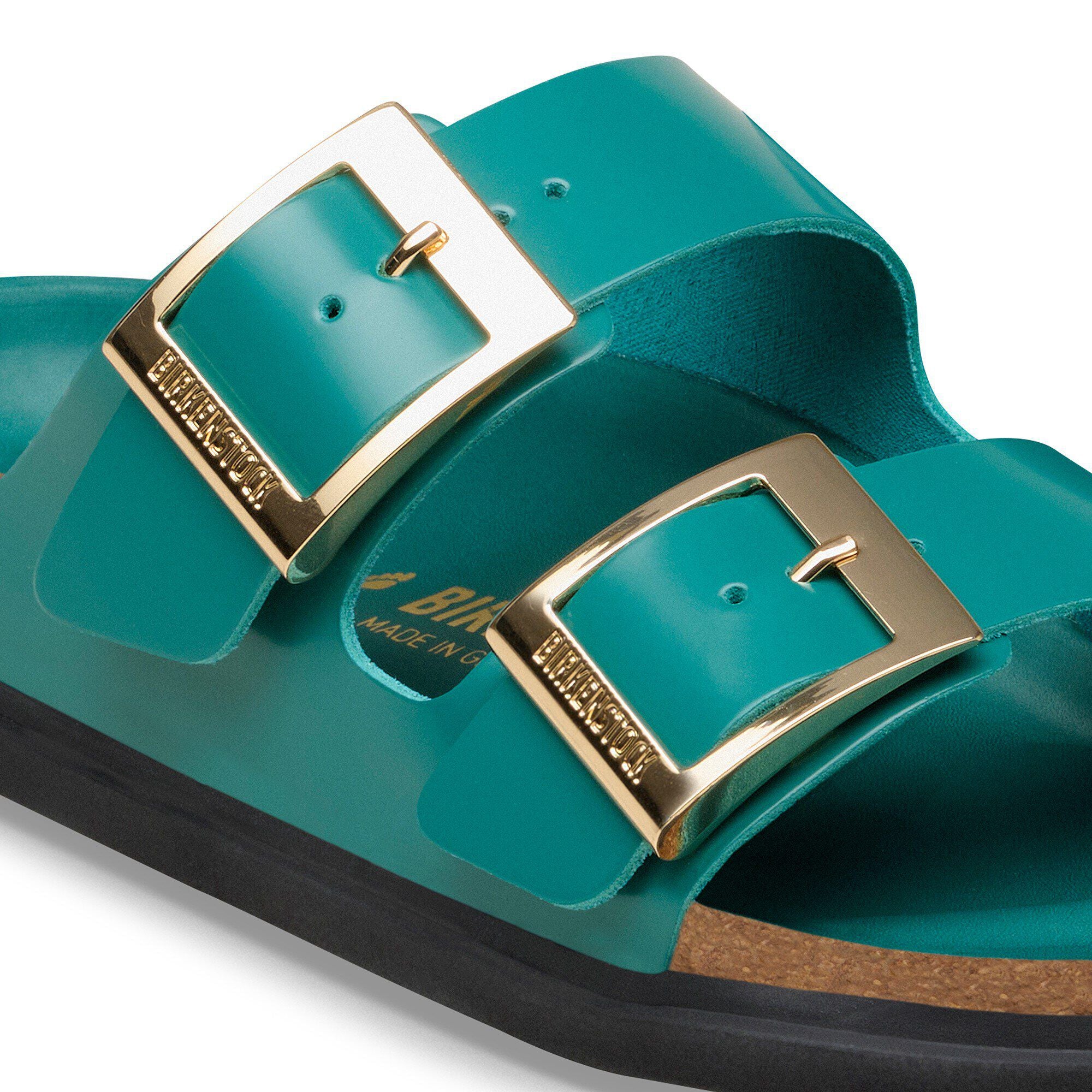 Arizona Droplet Buckle Natural Leather Patent