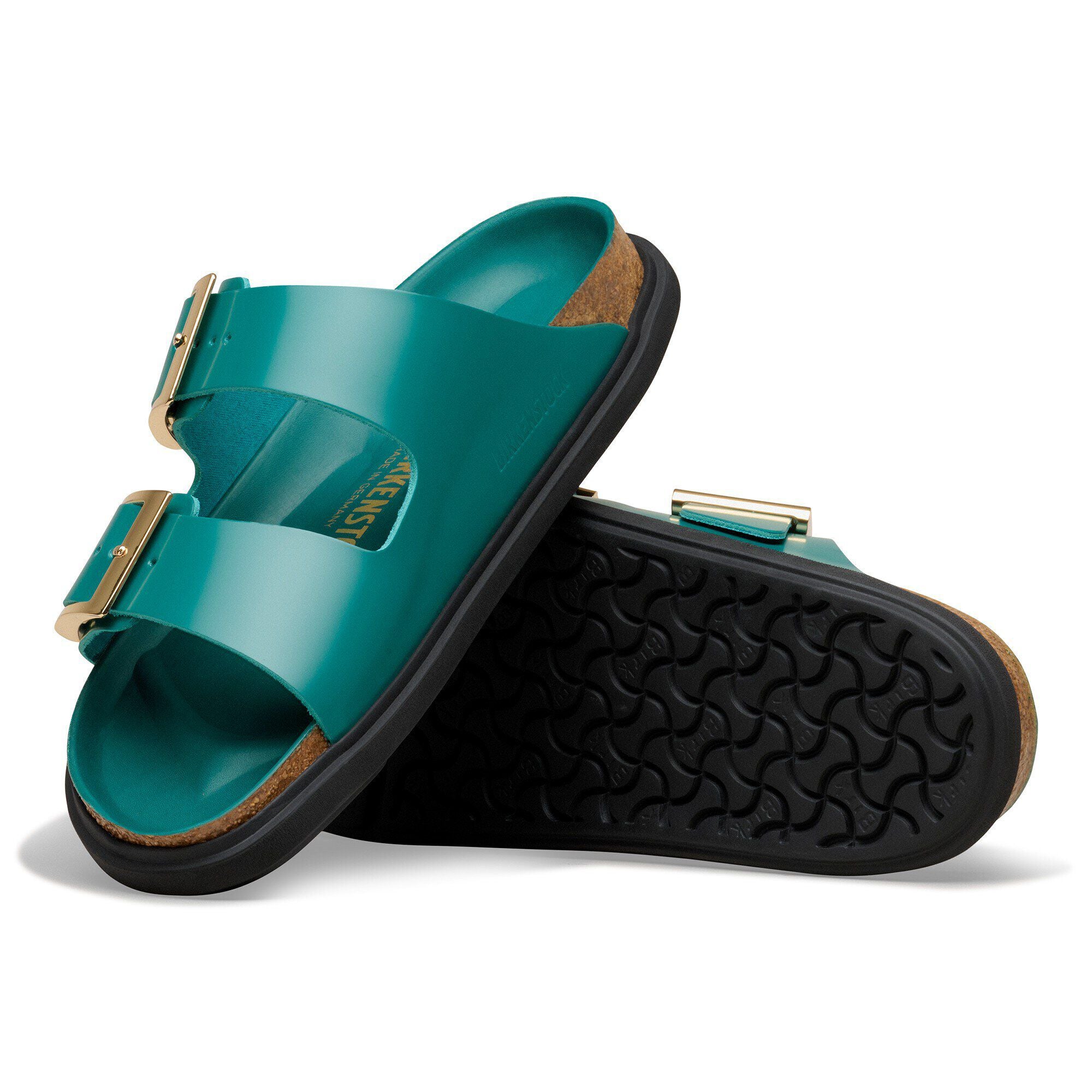 Arizona Droplet Buckle Natural Leather Patent