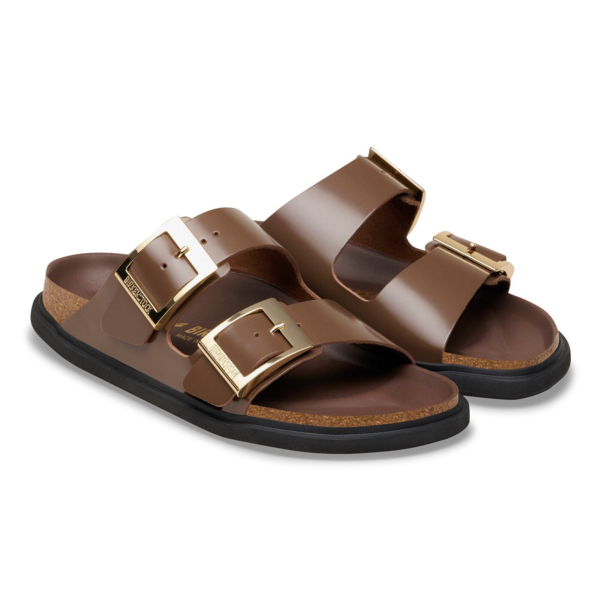 Arizona Droplet Buckle Natural Leather Patent