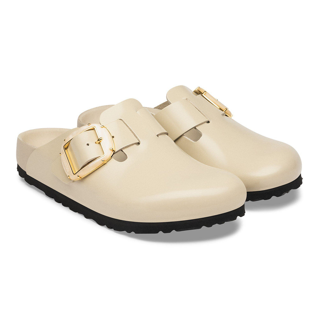 Boston Big Buckle Natural Leather Patent