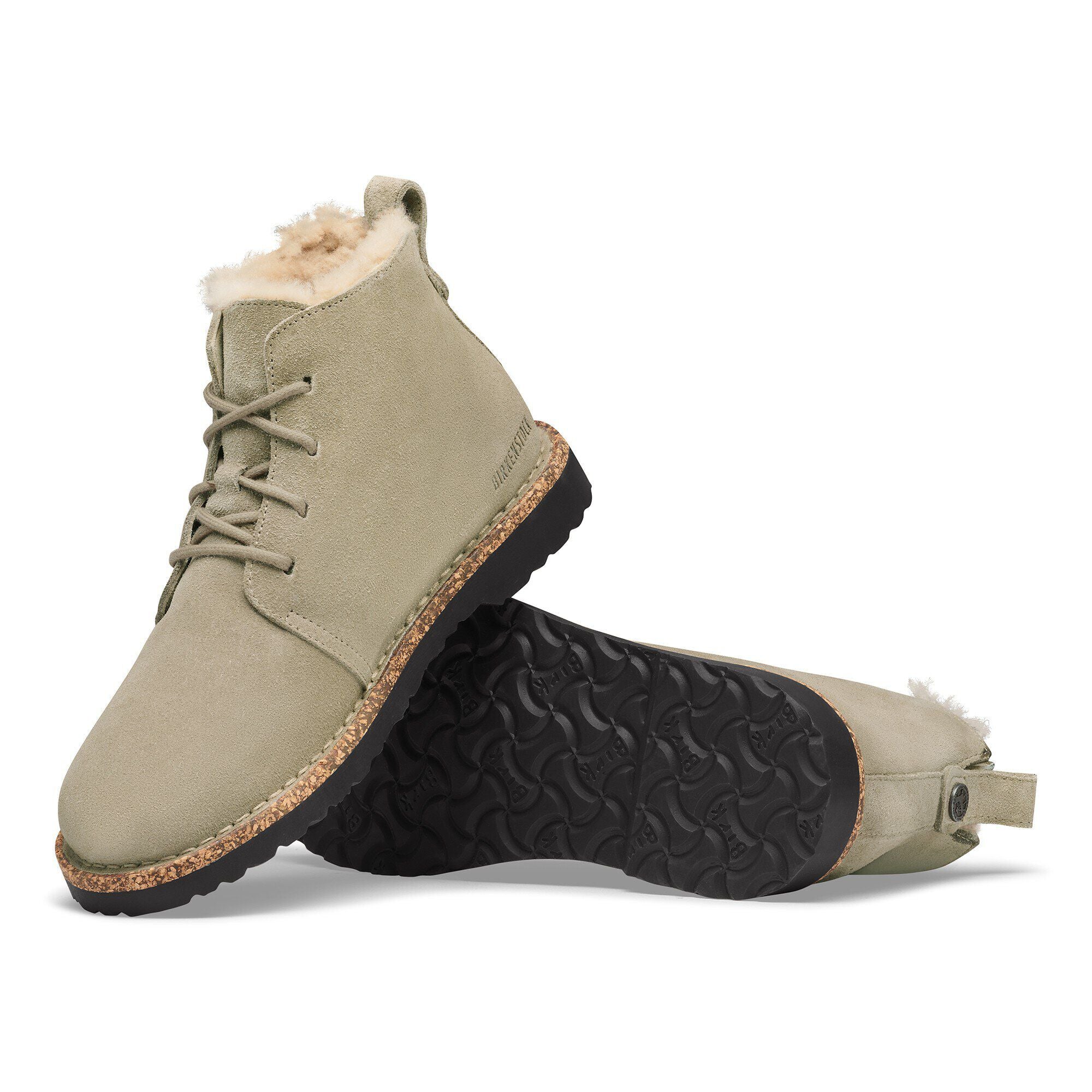 Uppsala Mid Shearling Suede Leather