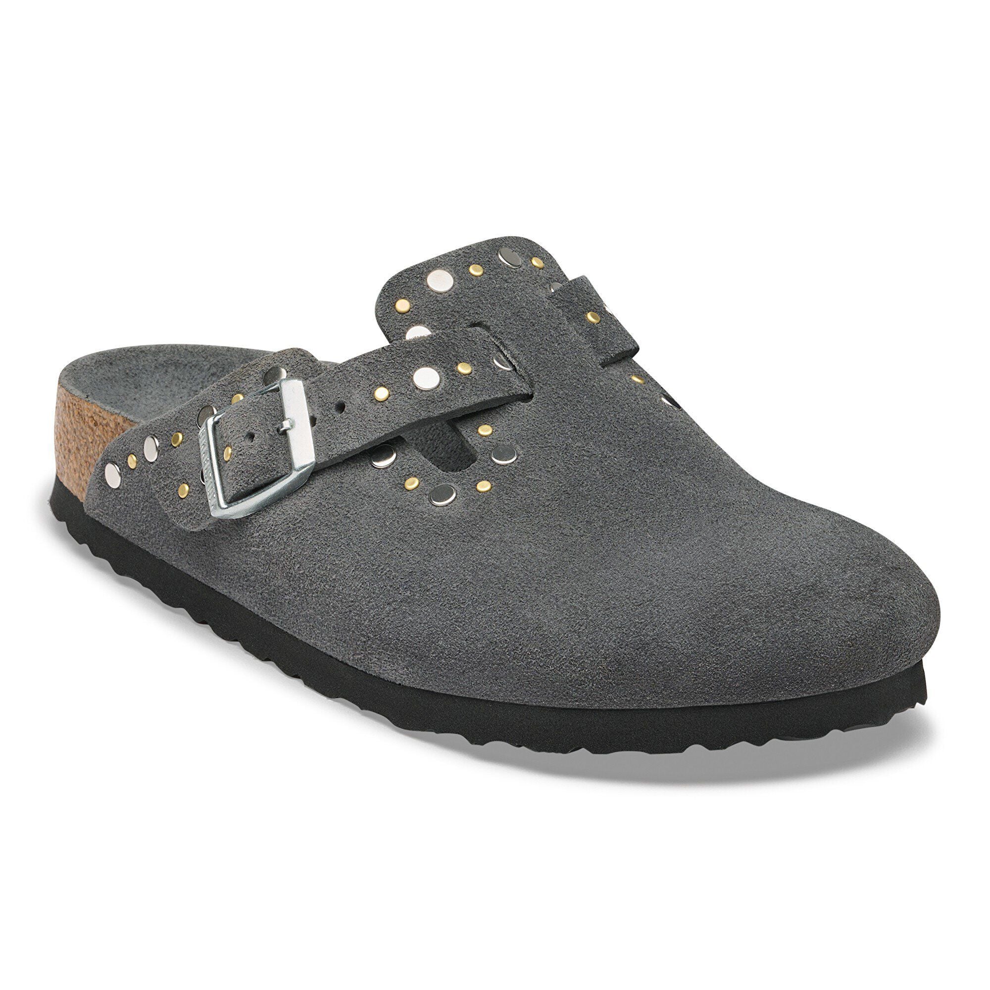 Boston Rivet Suede Leather